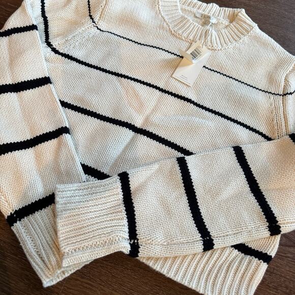 NWT Z Supply Women’s Milan Cropped Knit Striped Sweater Sz S - Picture 3 of 6